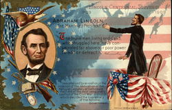 Lincoln Centennial Souvenir 1809-1909 Postcard