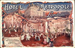 Hotel Metropole, Lomdon Postcard
