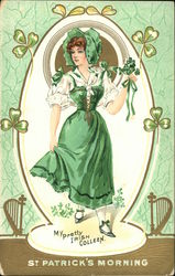 St. Patrick's Morning, My Pretty Irish Colleen Postcard