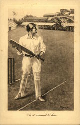 Cricket - As it Seemed to Him Postcard