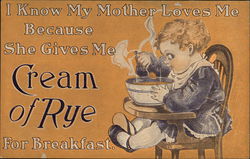 Cream of Rye - Minneapolis Cereal Co. Advertising Postcard Postcard Postcard
