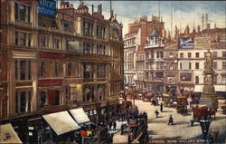 London, King William Street Tuck's Oilette Series Postcard Postcard Postcard