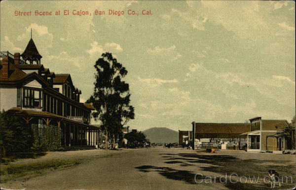 Street Scene at El Cajon San Diego California