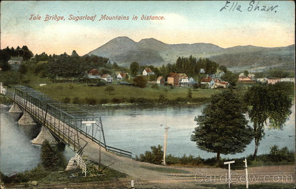 Tole Bridge, Sugarloaf Mountains in Distance Maine