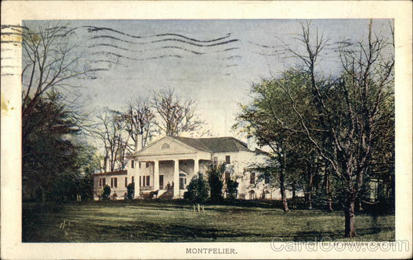 Montpelier Orange Virginia 1907 Jamestown Exposition