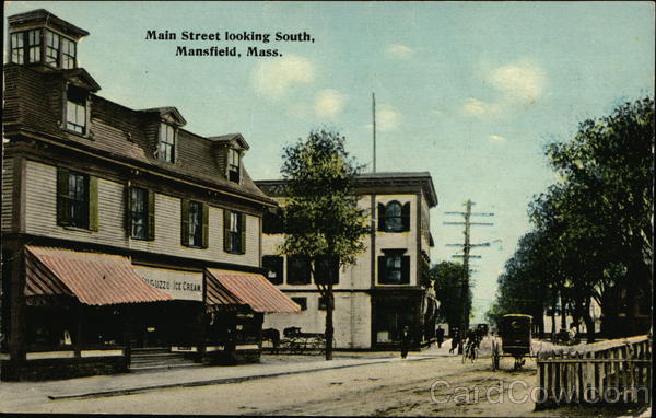 Main Street Looking South Mansfield Massachusetts
