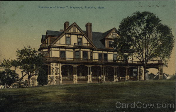 Residence of Harry T. Haywood Franklin Massachusetts