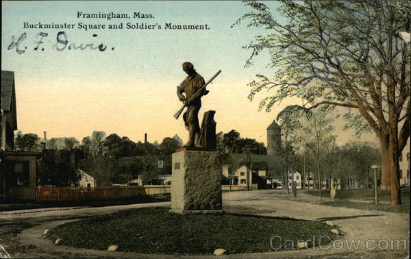 Buckminster Square and Soldier's Monument Framingham Massachusetts