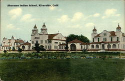 Sherman Indian School and Grounds Postcard