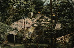 Log Cabin Pine Banks Park Malden, MA Postcard Postcard Postcard