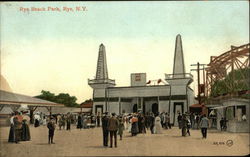 Rye Beach Park New York Postcard Postcard Postcard