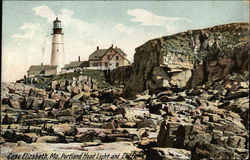 Portland Head Light and Cliffs Postcard