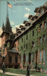 Line View, Virginia Hall, Normal Institute Postcard