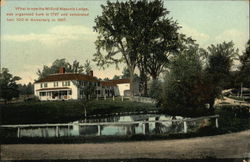Milford Masonic Lodge Massachusetts Postcard Postcard Postcard