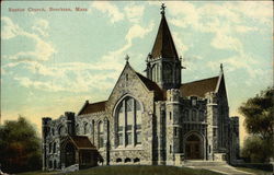 Baptist Church Brockton, MA Postcard Postcard Postcard