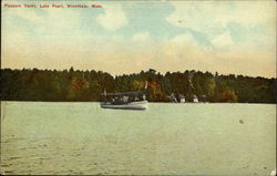 Pleasure Yacht, Lake Pearl Wrentham, MA Postcard Postcard Postcard