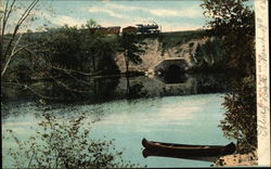 City Mills Pond and Arch Postcard