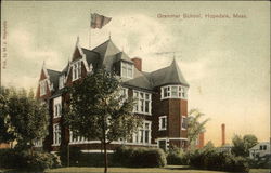 Grammar School Hopedale, MA Postcard
