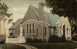 Bancroft Memorial Library Hopedale, MA Postcard Postcard Postcard