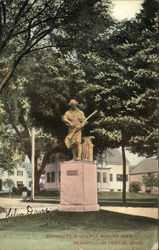 Revolution Statue Minute Man Postcard