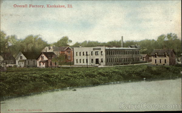 Water View of the Overall Factory Kankakee Illinois