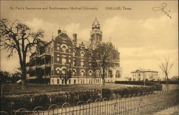 St. Paul's Sanitarium and Southwestern Medical University Dallas Texas