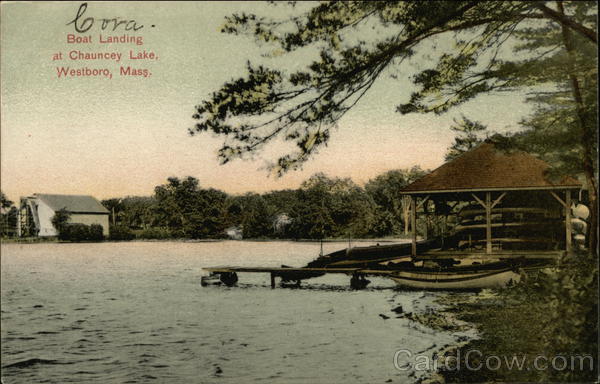 Boat Landing at Chauncey Lake Westboro Massachusetts
