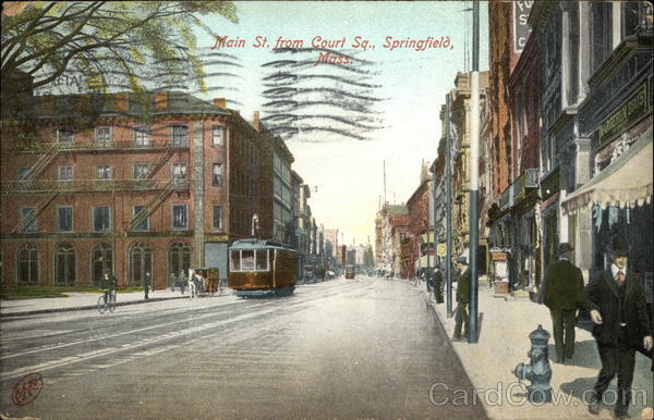 Main St. from Court Sq. Springfield Massachusetts