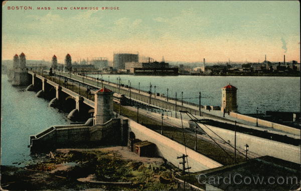 New Cambridge Bridge Boston Massachusetts