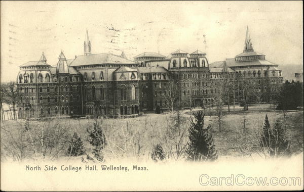 North Side College Hall Wellesley Massachusetts