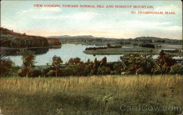 View Looking Toward Normal Hill and Nobscot Mountain Framingham Massachusetts