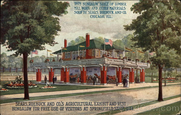 Sears, Roebuck and Co.'s Agricultural Exhibit and Rest Bungalow Springfield Illinois