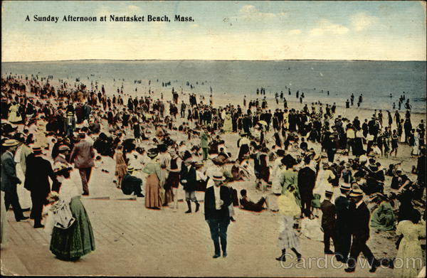 A Sunday Afternoon at Nantasket Beach, Mass. Hull Massachusetts