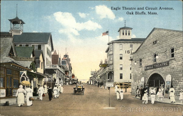 Eagle Theater and Circuit Avenue Oak Bluffs Massachusetts