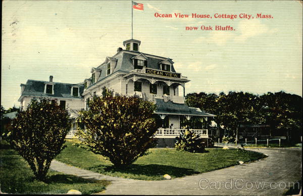 Ocean View House in Cottage City Oak Bluffs Massachusetts