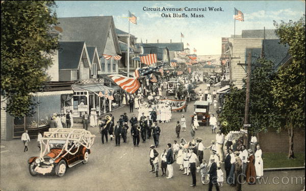 Circus Avenue Carnival Week Oak Bluffs Massachusetts