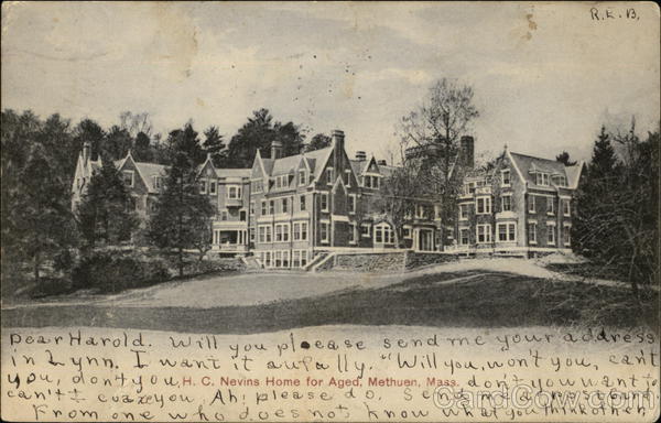 HC Nevins Home for Aged Methuen Massachusetts