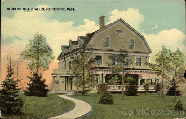 Residence of JC Wells Southbridge Massachusetts
