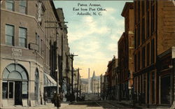 Patton Avenue, East from Post Office Postcard