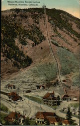 Mount Manitou Scenic Incline Railway Postcard