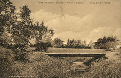 The Meadow Bridge at Waban Brook Postcard