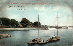 Scene in Winthrop Centre (Opposite Apple Island), Boston Harbor Postcard