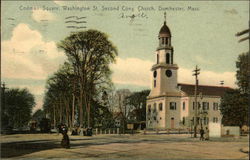 Codman Square, Washington St. Second Cong. Church Dorchester, MA Postcard Postcard Postcard
