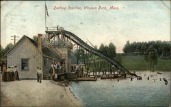 Bathing Pavillion, Whalom Park Lunenburg, MA Postcard Postcard Postcard