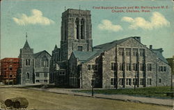 First Baptist Church and Mt. Bellingham M. E. Church Postcard