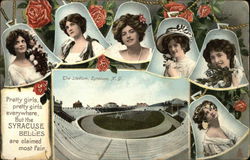 The Stadium - Syracuse Belles New York Postcard Postcard Postcard