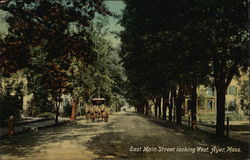 East Main Street Looking West Ayer, MA Postcard Postcard Postcard