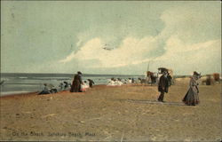 On The Beach, Salisbury Beach Postcard