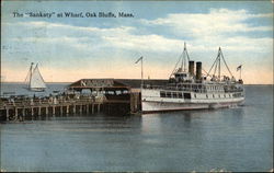 The "Sankaty" at Wharf Oak Bluffs, MA Postcard Postcard Postcard