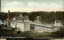 Bird's Eye View of Standish Worsted Company Plymouth, MA Postcard Postcard Postcard